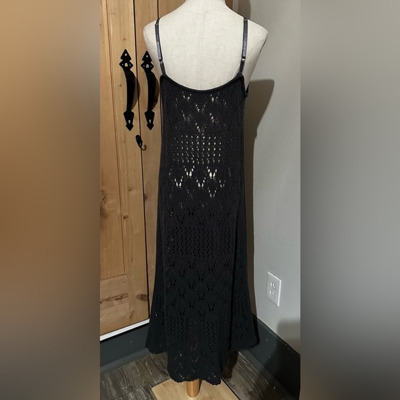 Grey Crochet Maxi Dress - Picture 5 of 8
